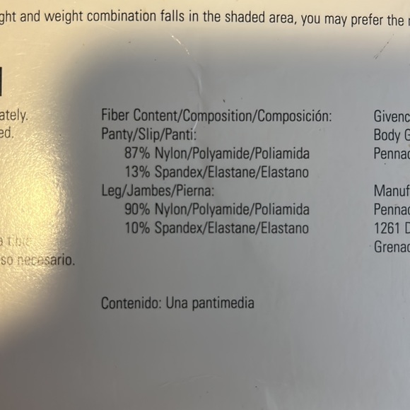 Givenchy Body Gleamers Superbe Shimmery Sheer Leg Control Top Pantyhose size C - Picture 9 of 14